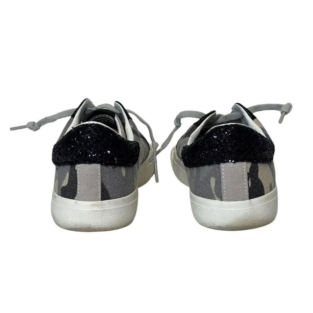 Vintage‎ Havana Women's Size 8.5 Kate Glitter Camo Sneakers Low Top Shoes